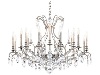 Schonbek Renaissance Nouveau 18-Light Grand Chandelier in Antique Silver