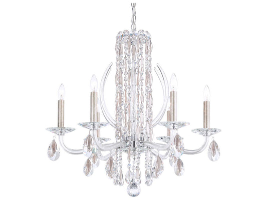Schonbek 6-Light Sarella Crystal Candelabra Chandelier