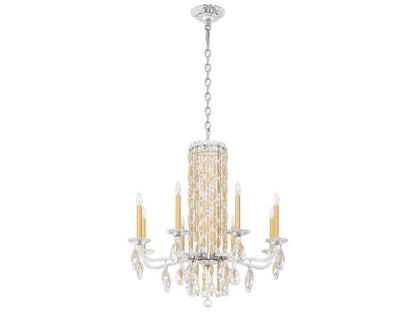 Schonbek Sarella 8-Light Black Crystal Candelabra Chandelier