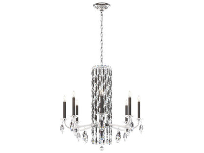 Schonbek Sarella 8-Light Black Crystal Candelabra Chandelier