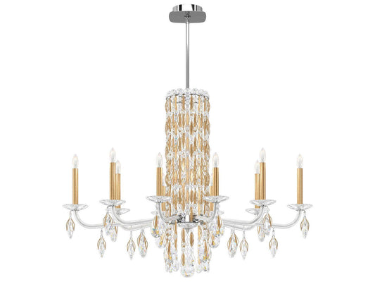 Schonbek 10-Light Siena Crystal Candelabra Chandelier