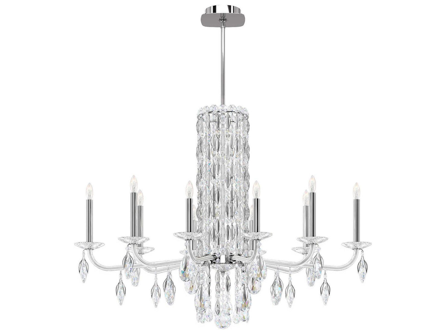 Schonbek 10-Light Siena Crystal Candelabra Chandelier