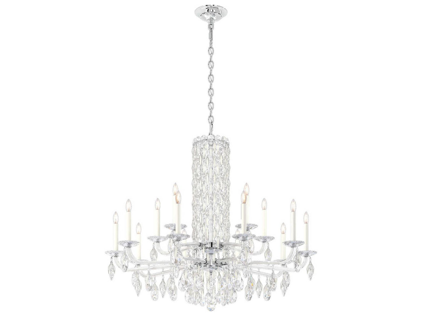 Schonbek Siena 15-Light Crystal Candelabra Chandelier