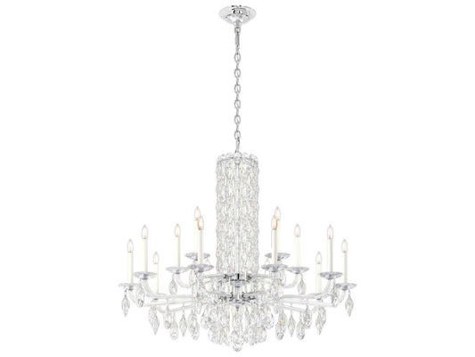 Schonbek Siena 15-Light Crystal Candelabra Chandelier