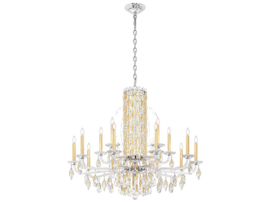 Schonbek Siena 15-Light Crystal Candelabra Chandelier