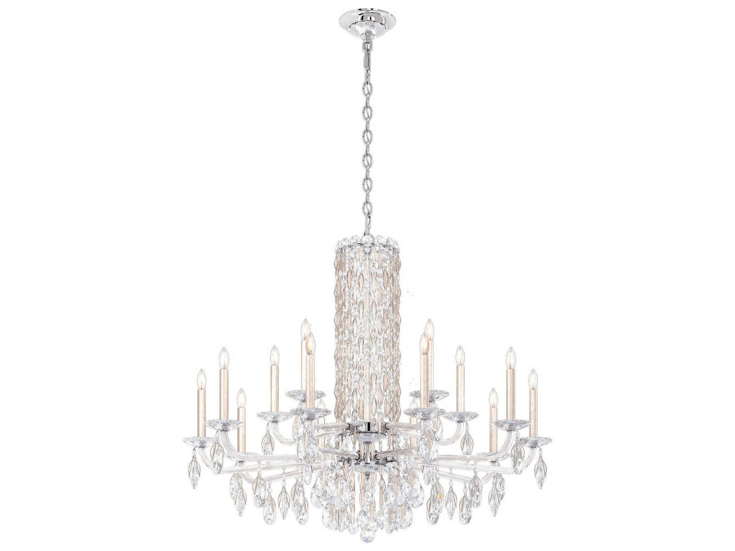 Schonbek Siena 15-Light Crystal Candelabra Chandelier