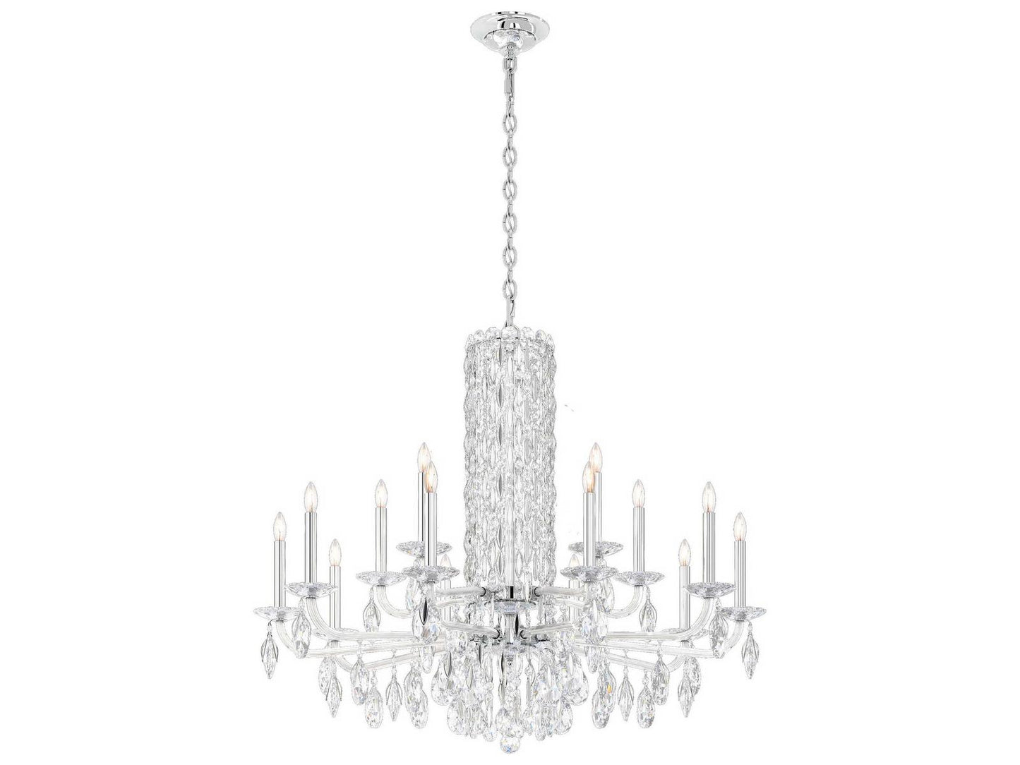 Schonbek Siena 15-Light Crystal Candelabra Chandelier