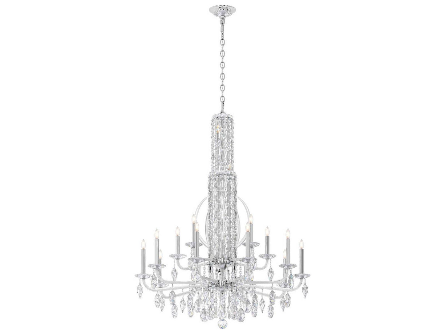 Schonbek Sarella 17-Light Candelabra Chandelier