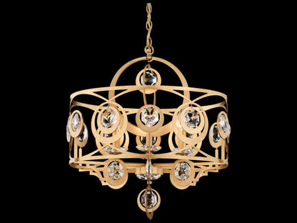 Schonbek Gwendolynn 6-Light Candelabra Chandelier with Radiance Crystal Octagons