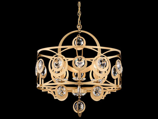 Schonbek Gwendolynn 6-Light Candelabra Chandelier with Radiance Crystal Octagons