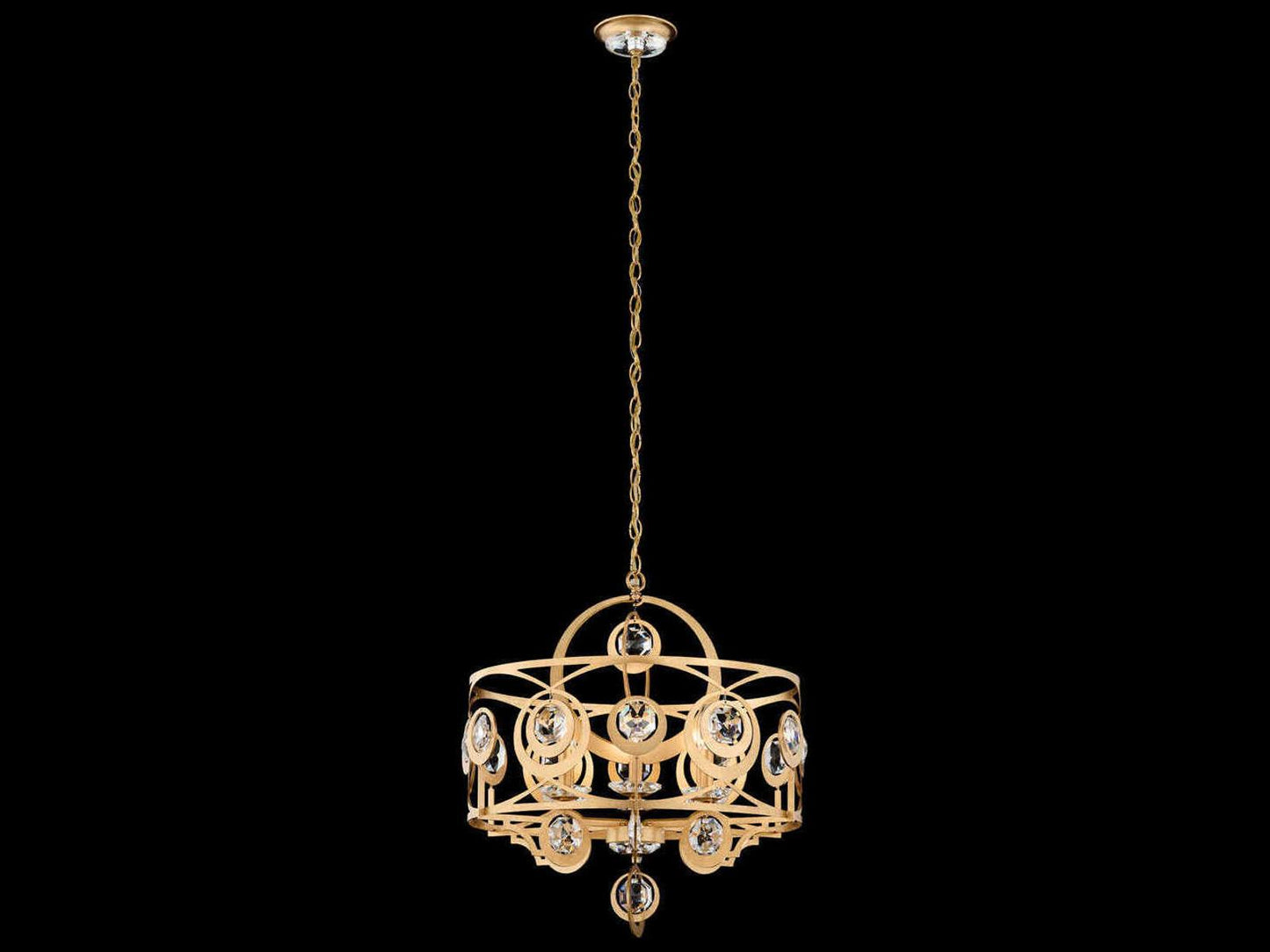 Schonbek Gwendolynn 6-Light Candelabra Chandelier with Radiance Crystal Octagons