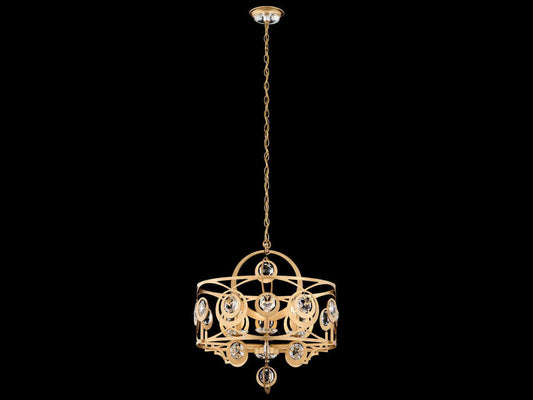 Schonbek Gwendolynn 6-Light Candelabra Chandelier with Radiance Crystal Octagons