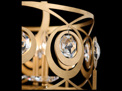 Schonbek Gwendolynn 6-Light Candelabra Chandelier with Radiance Crystal Octagons
