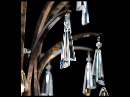 Schonbek 8-Light Tinsley Linear Chandelier with Radiance Crystal