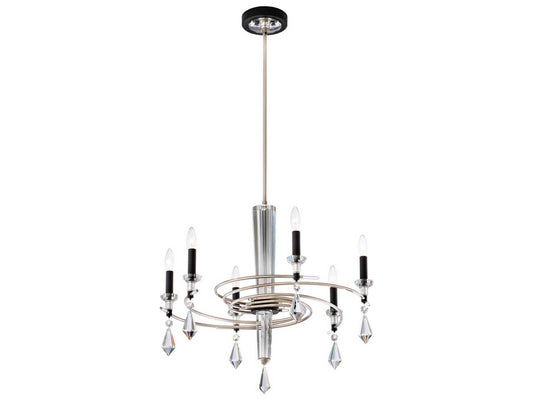 Schonbek Tempest 6-Light Candelabra Chandelier with Radiance Crystal