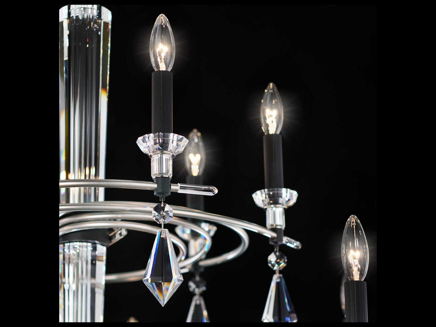 Schonbek Tempest 12-Light Tiered Chandelier with Crystal Accents