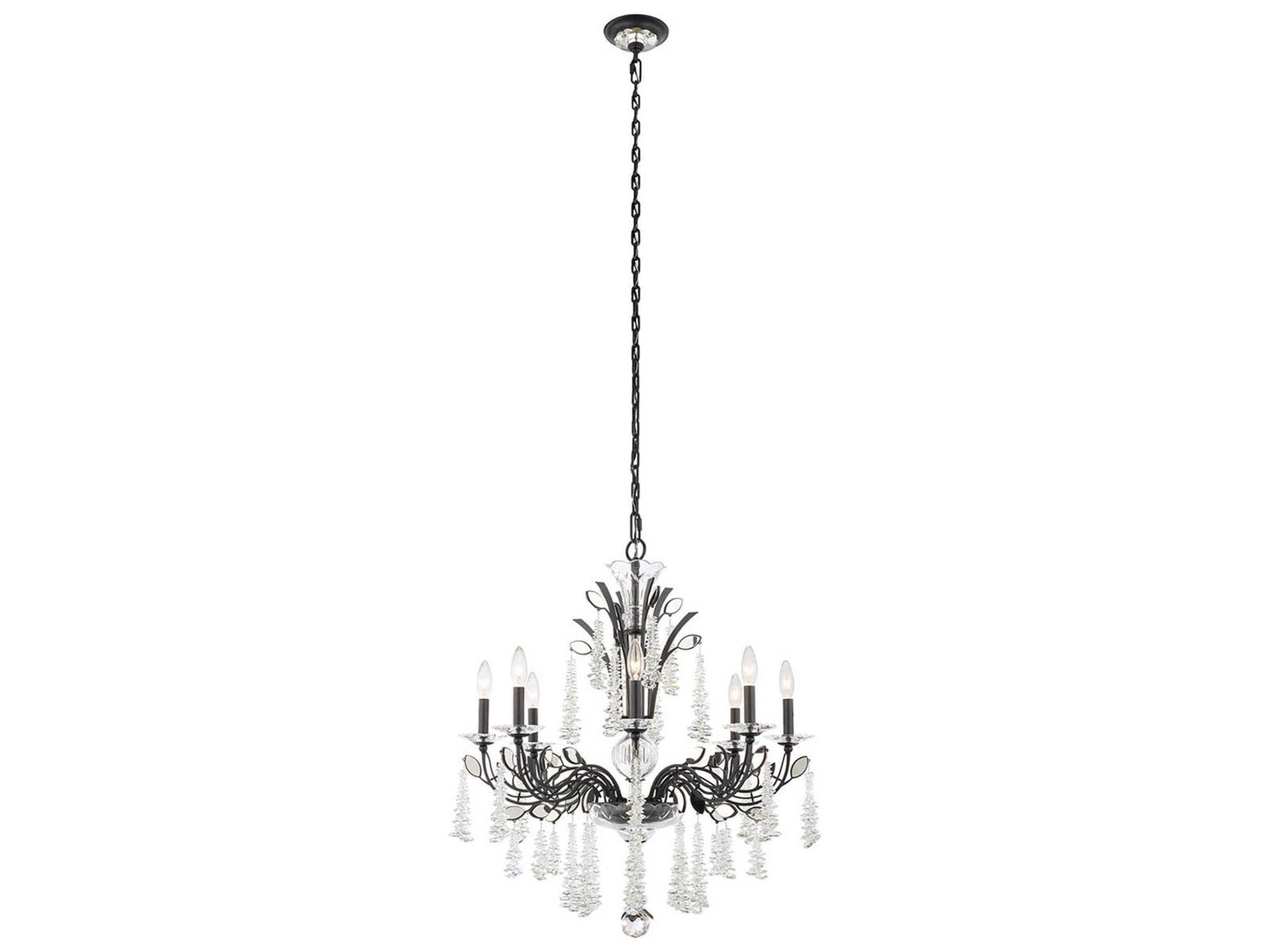 Schonbek MacLyn 8-Light Crystal Chandelier with Radiance Crystal