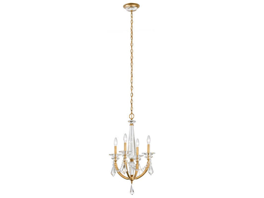 Schonbek 4-Light Verona Candelabra Chandelier with Radiance Crystal
