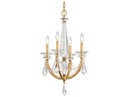 Schonbek 4-Light Verona Candelabra Chandelier with Radiance Crystal
