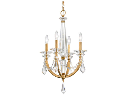 Schonbek 4-Light Verona Candelabra Chandelier with Radiance Crystal