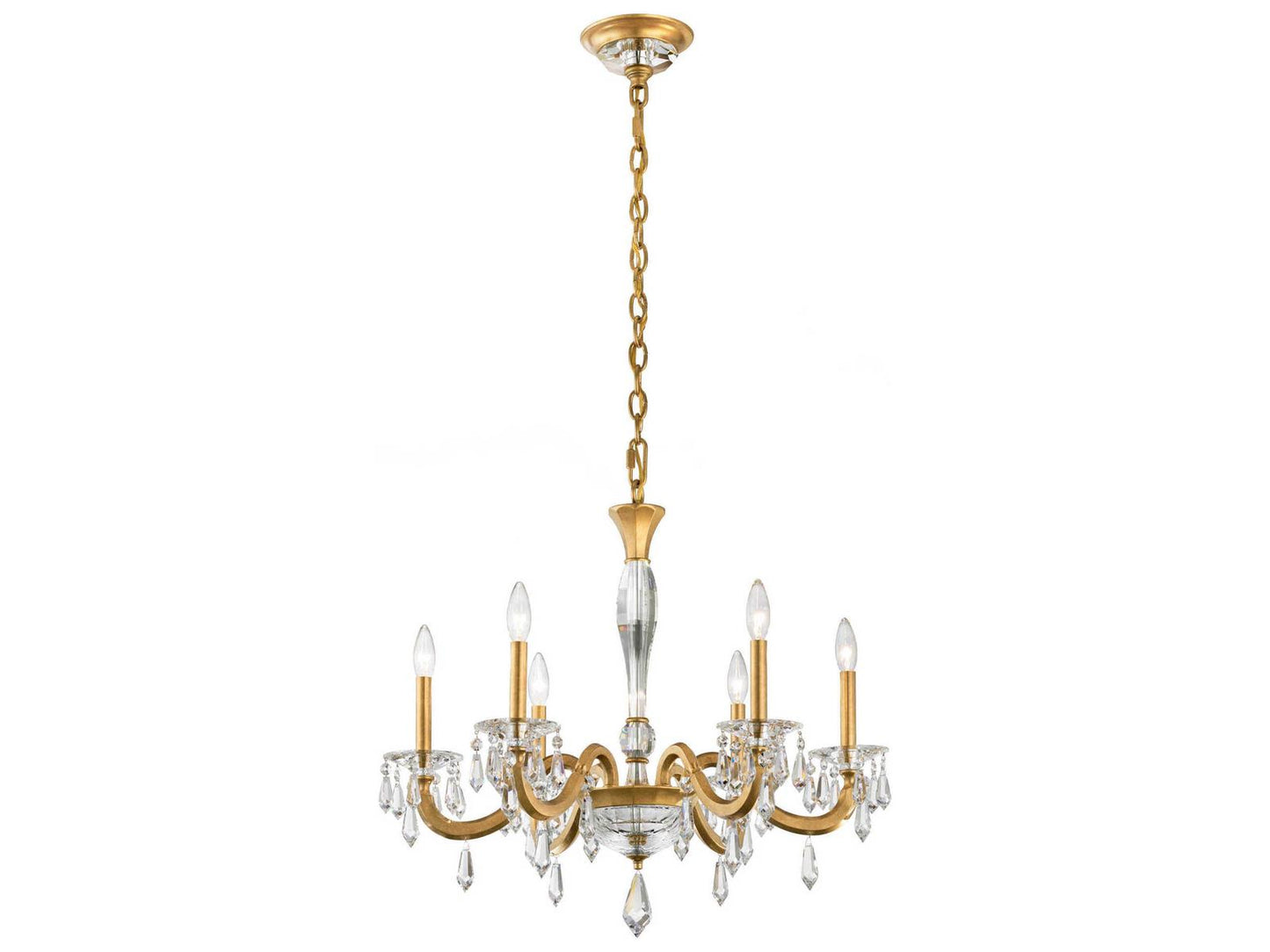 Schonbek 6-Light Napoli Crystal Candelabra Chandelier