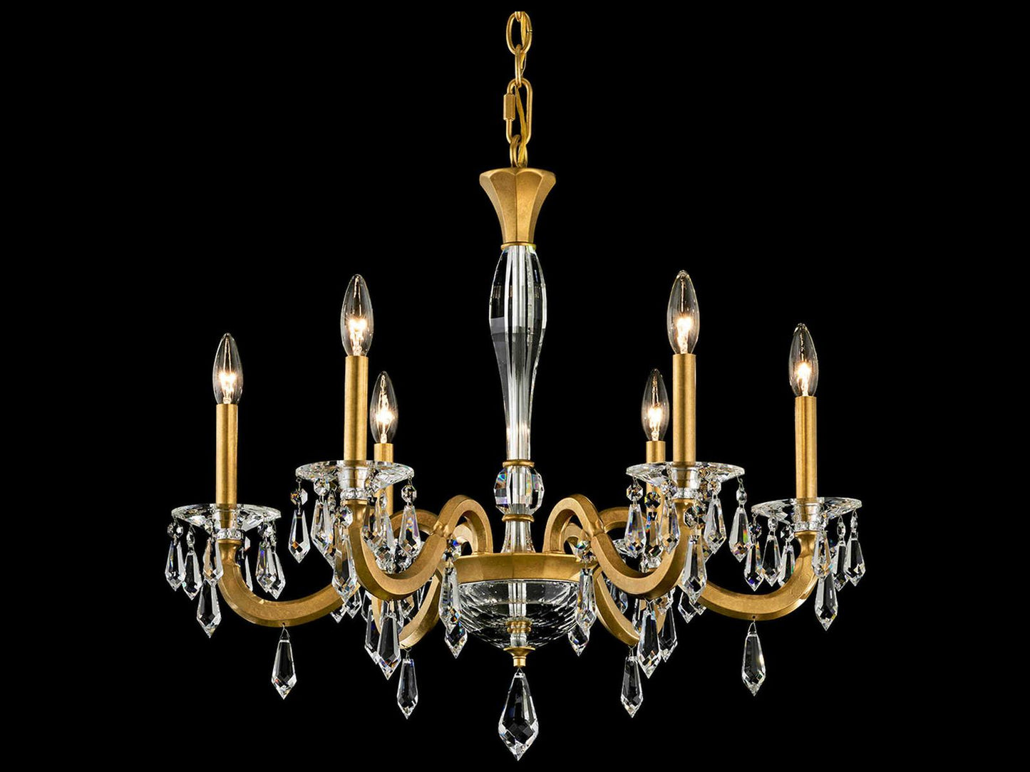 Schonbek 6-Light Napoli Crystal Candelabra Chandelier