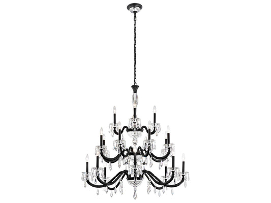 Schonbek Napoli 20-Light Candelabra Tiered Chandelier with Radiance Crystal
