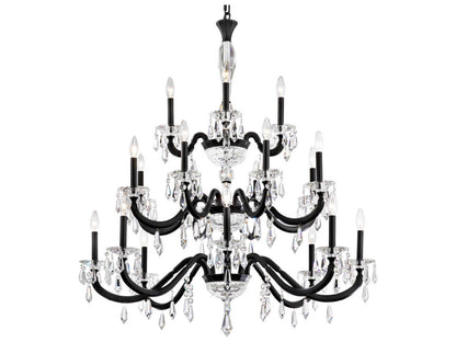 Schonbek Napoli 20-Light Candelabra Tiered Chandelier with Radiance Crystal