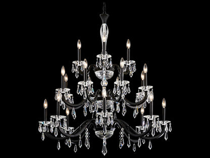 Schonbek Napoli 20-Light Candelabra Tiered Chandelier with Radiance Crystal