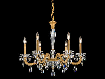 Schonbek San Marco 6-Light Clear Crystal Candelabra Chandelier