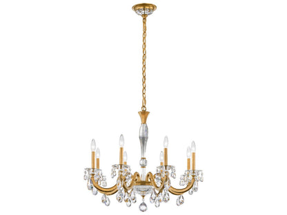 Schonbek San Marco 8-Light Crystal Candelabra Chandelier