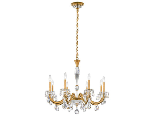 Schonbek San Marco 8-Light Crystal Candelabra Chandelier