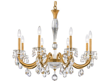 Schonbek San Marco 8-Light Crystal Candelabra Chandelier