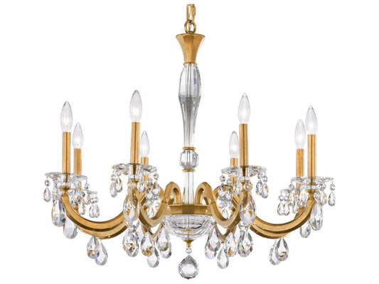 Schonbek San Marco 8-Light Crystal Candelabra Chandelier