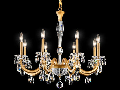 Schonbek San Marco 8-Light Crystal Candelabra Chandelier