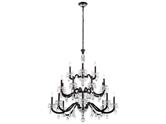 Schonbek San Marco 20-Light Crystal Candelabra Chandelier