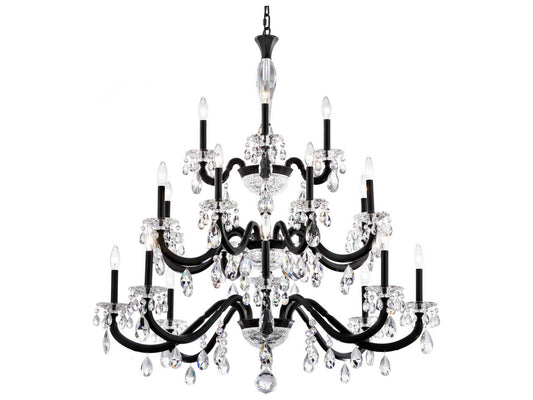 Schonbek San Marco 20-Light Crystal Candelabra Chandelier