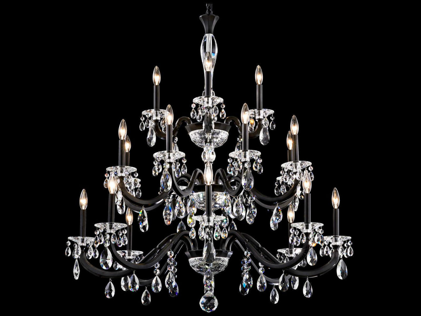 Schonbek San Marco 20-Light Crystal Candelabra Chandelier