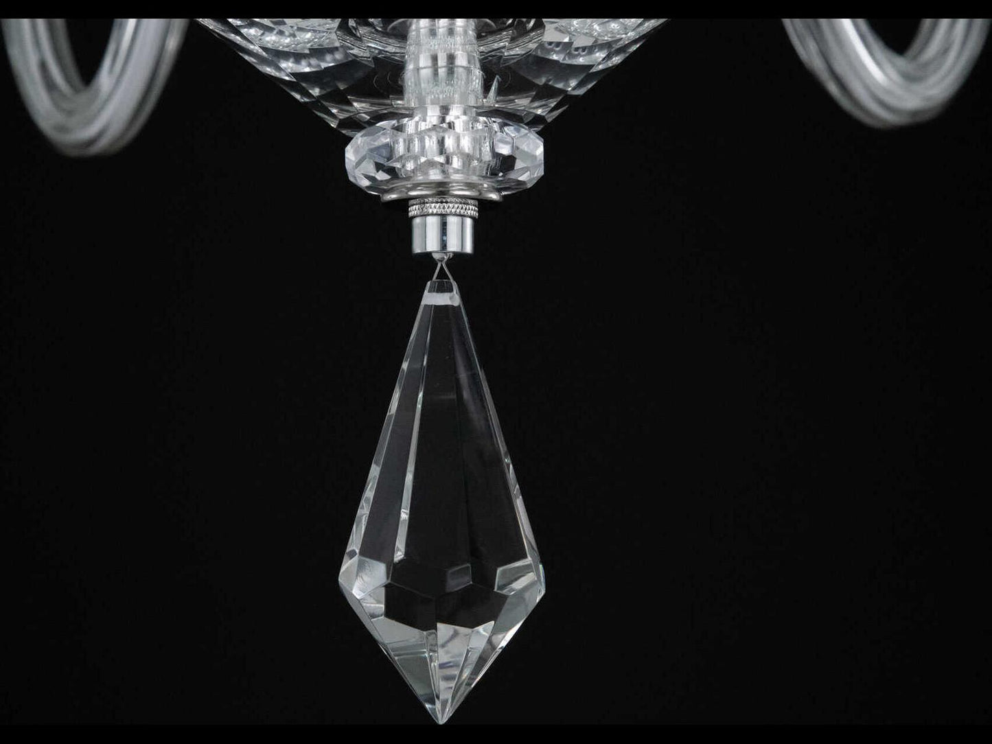 Schonbek 6-Light Habsburg Chandelier with Optic Crystal in Polished Chrome