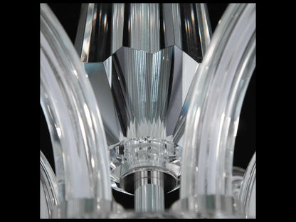Schonbek 6-Light Habsburg Chandelier with Optic Crystal in Polished Chrome