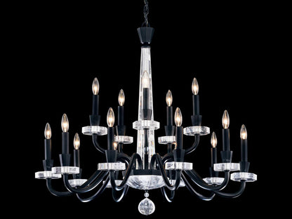 Schonbek Amadeus 15-Light Candelabra Chandelier with Optic Haze Crystal