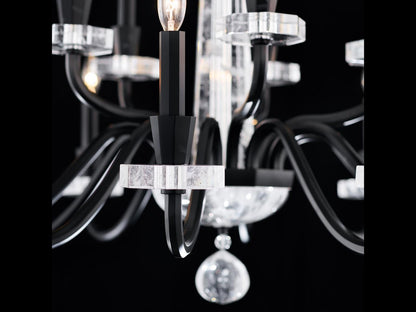 Schonbek Amadeus 15-Light Candelabra Chandelier with Optic Haze Crystal