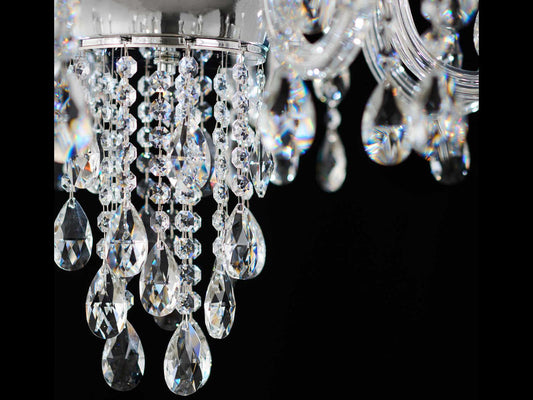 Schonbek Rainier 8-Light Candelabra Chandelier with Radiance Crystal