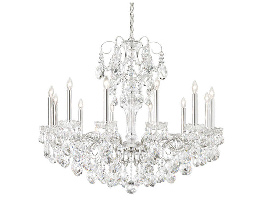 Schonbek 12-Light Sonatina Chandelier with Clear Heritage Crystal