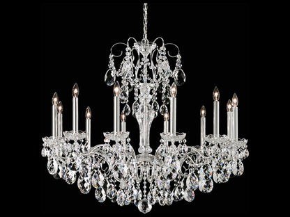 Schonbek 12-Light Sonatina Chandelier with Clear Heritage Crystal