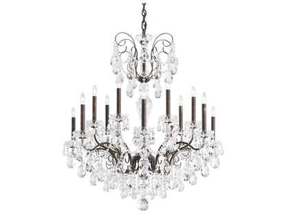 Schonbek 14-Light Sonatina Chandelier with Heritage Crystal