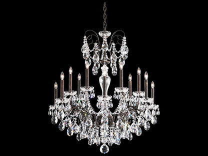 Schonbek 14-Light Sonatina Chandelier with Heritage Crystal