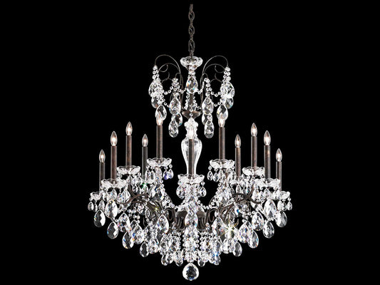 Schonbek 14-Light Sonatina Chandelier with Heritage Crystal