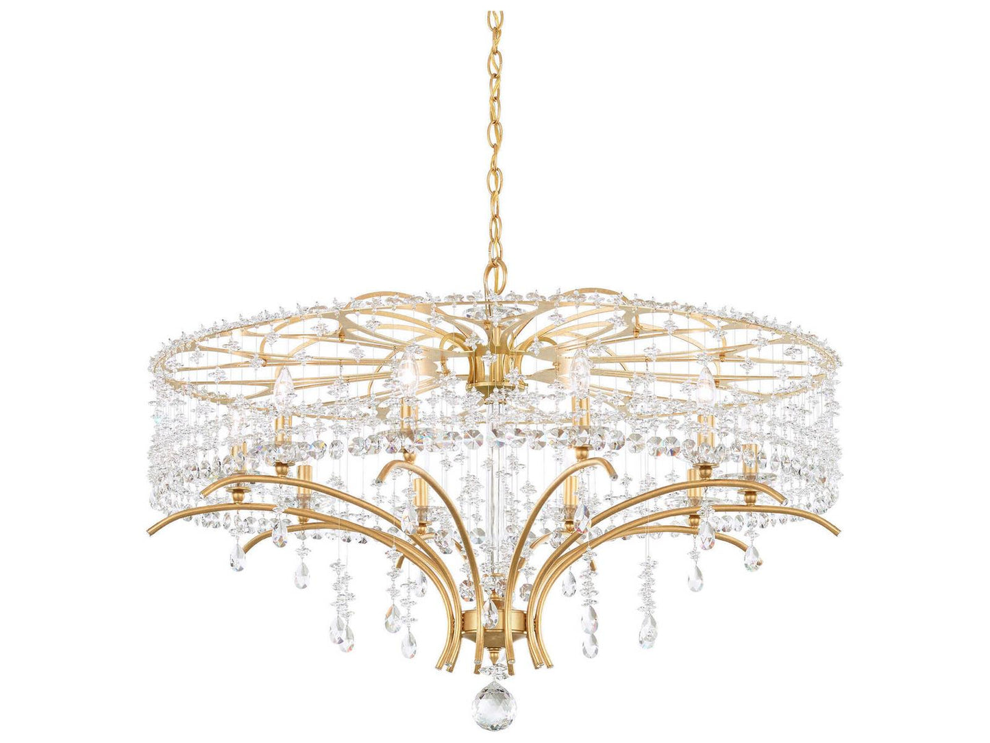 Schonbek 10-Light Bella Rose Crystal Candelabra Chandelier