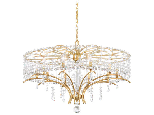 Schonbek 10-Light Bella Rose Crystal Candelabra Chandelier